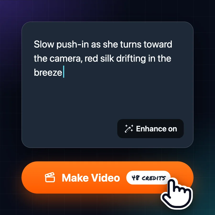 Motion prompt above the Make Video button